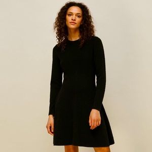 WHISTLES ottoman knitted flippy dress, size S